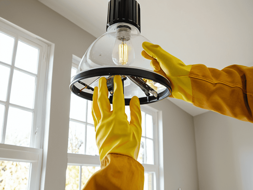 Replacing outdated light fixtures safely