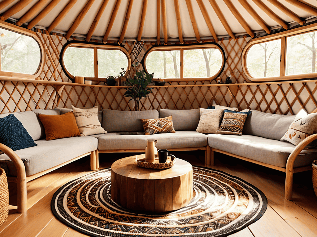 Living in a Yurt Interior