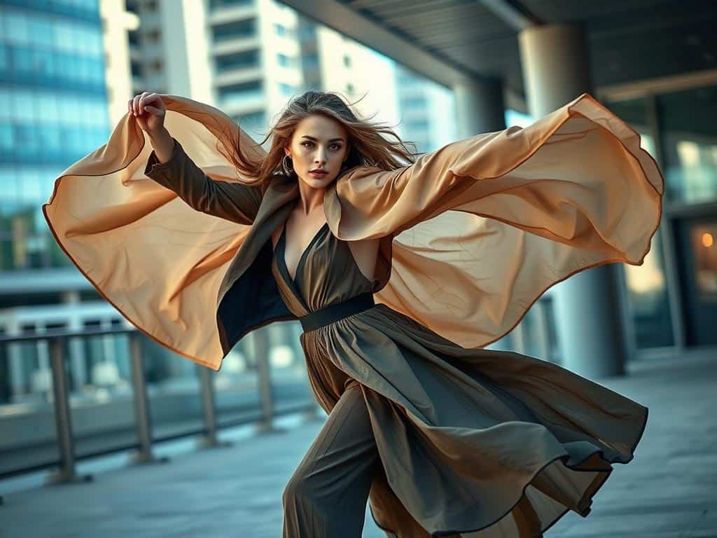 dynamic model poses for fashion editorial photography