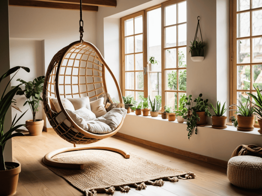 Hanging Chair Installation Indoor Setup