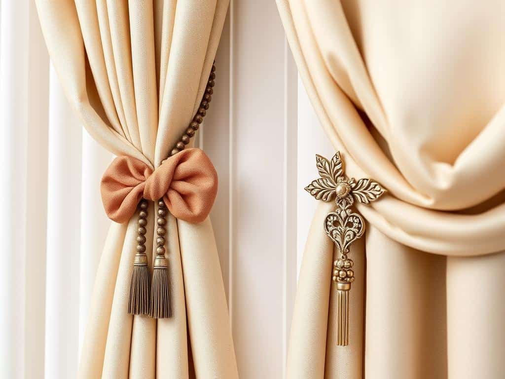 curtain tiebacks for layered curtains decor
