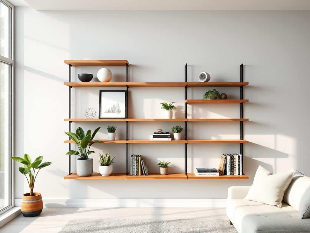 minimalist shelving for modern aesthetics
