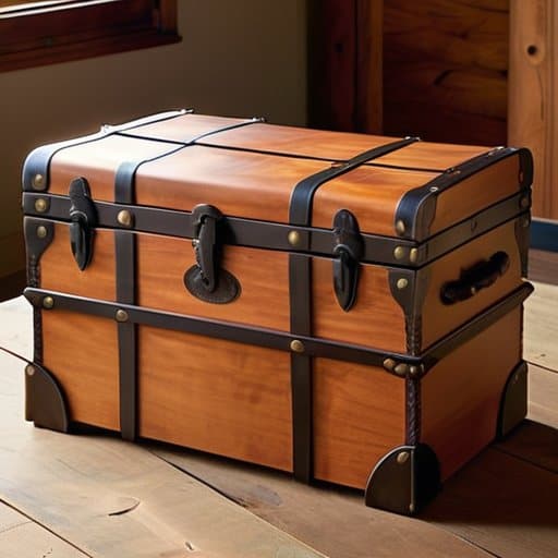 Wrapping It All Up: refurbished leather trunk