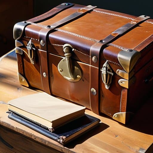 Restoring an antique trunk with treasure chest
