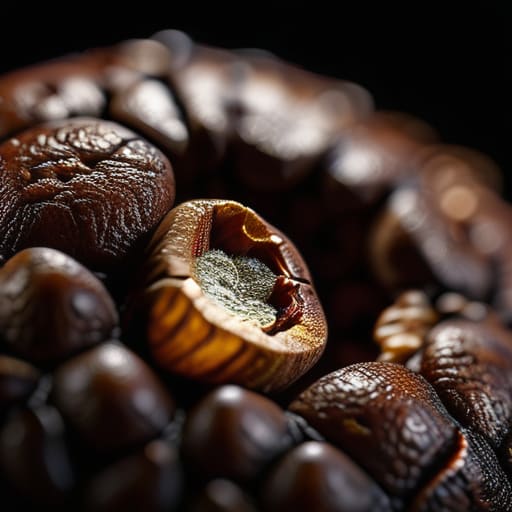 Bean Surface Porosity Visualization photograph.