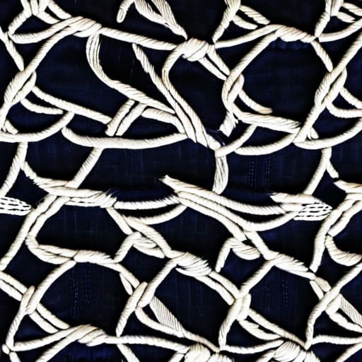 Sashiko Geometric Stitch Spacing on fabric.