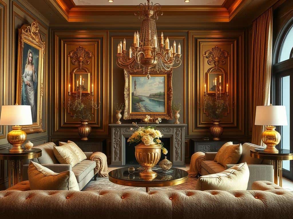gold accents decor