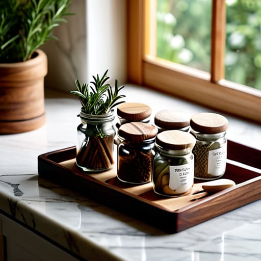 Ways to organize a small kitchen workspace.