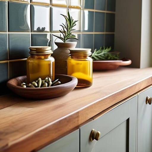Artistic ways to organize a small kitchen workspace.