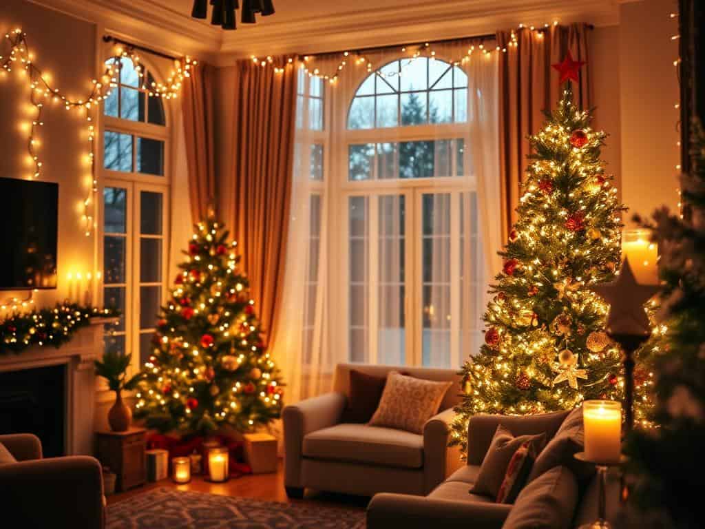 interior lighting for holiday spirit